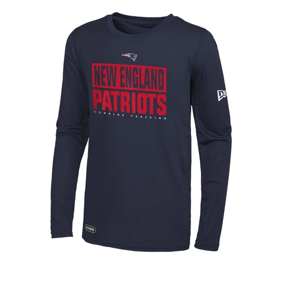 71. NFL Team Apparel New England Patriots Off-Sides Tee | Color - Navy - Picture 1 of 5